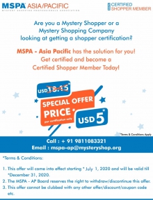 Special Discount Offer - Shopper Certification 